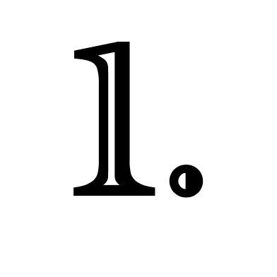 Chiffre 1 en caractère vintage